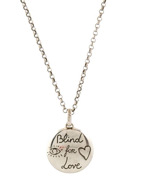 'Blind For Love' pendant necklace 